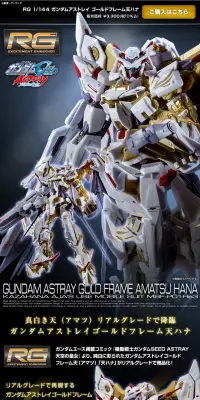 ＲＧ 1/144 ガンダムアストレイ ゴールドフレーム天（アマツ）ハナのLPデザイン（玩具・ホビー・フィギュア／ブラック系／かっこいい系）PC版