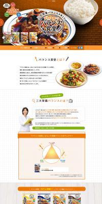 Balanceshokudo LP design (Seasonings, Sweeteners, Broth, Soup / Orange tones / Simple) PC version