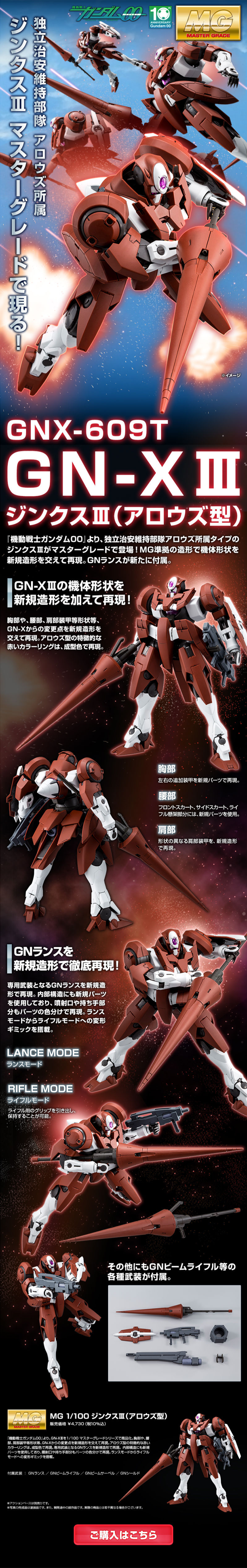 MG 1/100 GN-X III (A-LAWS Type) LP design (Kids, Baby, Toys / Black-colored / Cool style) PC version