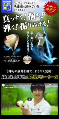 ハヤブサ ビヨンドのLPデザイン（スポーツ／ブラック系／信頼・安心系）PC版