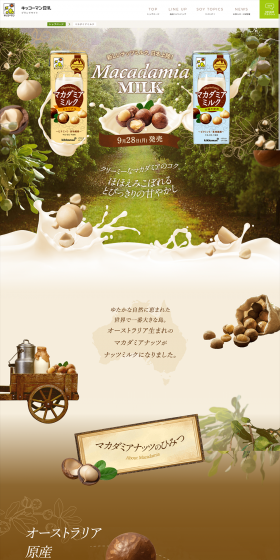Macadamia Milk LP design (food / Beige tones / Organic) PC version