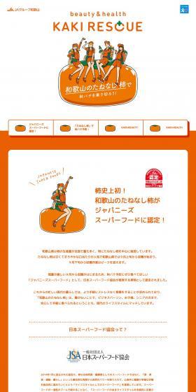 KAKI RESCUE!のLPデザイン（フルーツ・果物・野菜／オレンジ系／マンガ・イラスト系）PC版