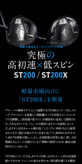 ST200XのLPデザイン（スポーツ／ブラック系）スマホ版