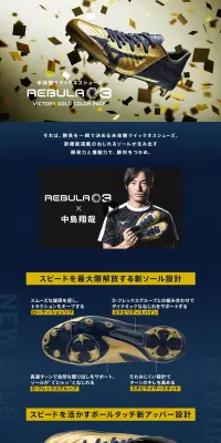 レビュラ3のLPデザイン（スポーツ／ブルー系／かっこいい系）PC版