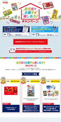 Enjoy Sweets at Home! Campaign LP design (Services, Insurance, and Finance / Shades of blue / Lively type) PC version
