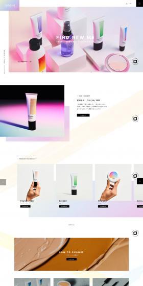 COSCOS LP design (Cosmetics, makeup, and contact lenses / White-based / Simple) PC version