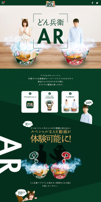 Donbei AR LP design (Internet service / Green tones / Simple) PC version