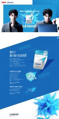 Eat Mint LP design (Sweets and Snacks / Shades of blue / Cool style) PC version
