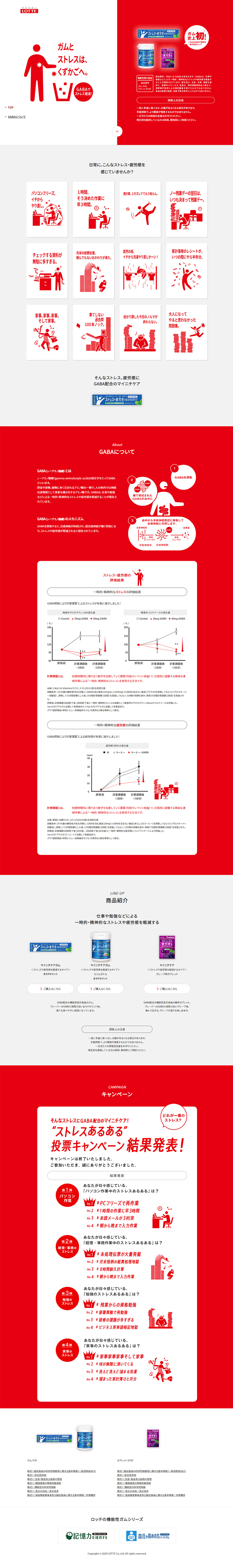 Mainichi Care Gum LP design (Sweets and Snacks / Red tones / Simple) PC version