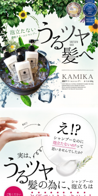 Rich Cream Shampoo LP design (Beauty, Skincare, Fragrance / White-based / Refined style) PC version
