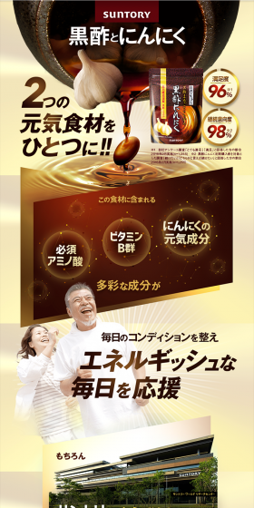 Black Vinegar Garlic LP design (Health and Beauty Foods and Supplements / Brown tones / Health and Wellness) PC version