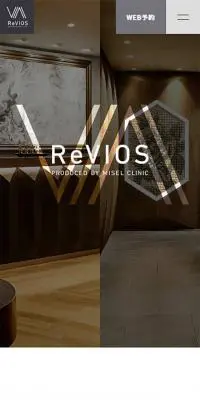 ReVIOSのLPデザイン（サービス・保険・金融／グレー系／シンプル系）スマホ版