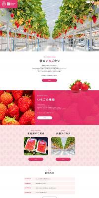 Strawberry LP design (fruit-vegetable / Pink shades / Simple) PC version