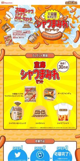 Shau-filled Campaign LP design (Meat and Meat Products / Orange tones / Lively type) PC version