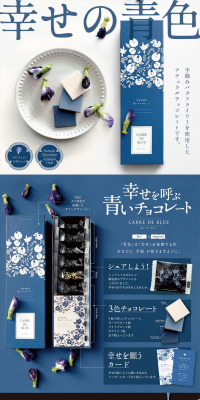 CARREDEBLUE LP design (Sweets and Snacks / Shades of blue / Refined style) PC version