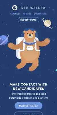 INTERSELLERのLPデザイン（インターネットサービス／ブルー系／シンプル系）スマホ版