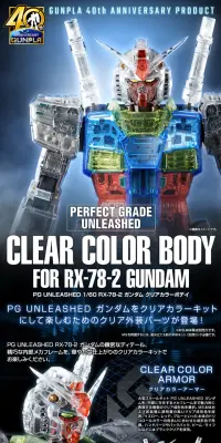 PG UNLEASHED 1/60 RX-78-2 ガンダム クリアカラーボディのLPデザイン（玩具・ホビー・フィギュア／ブラック系／かっこいい系）PC版