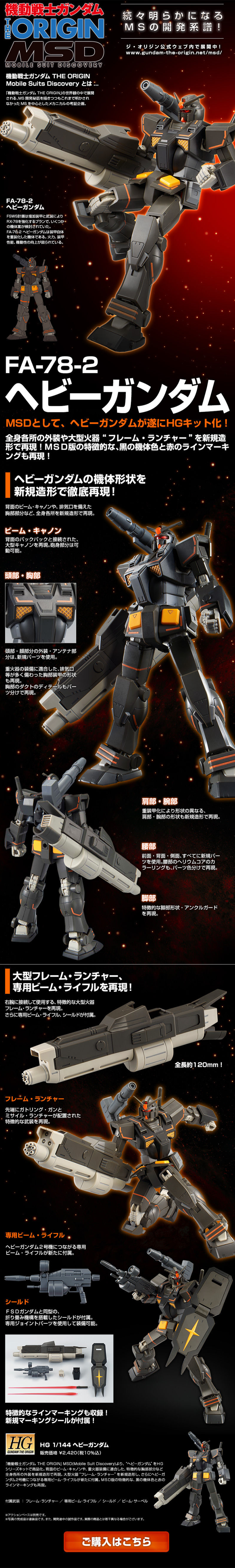 HG 1/144 Heavy Gundam LP design (Kids, Baby, Toys / Black-colored / Cool style) PC version