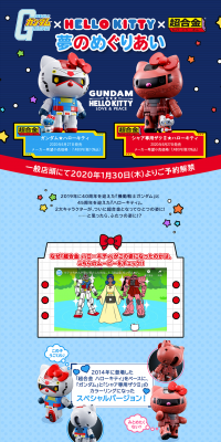 Chogokin Gundam ★ Hello Kitty Sanrio Series LP design (Kids, Baby, Toys / Shades of blue / Cute style) PC version