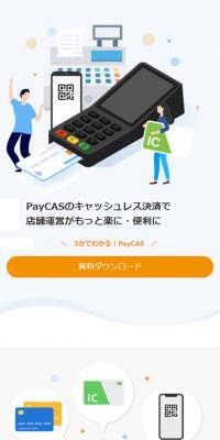 PayCASのLPデザイン（サービス・保険・金融／ホワイト系／シンプル系）スマホ版