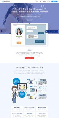 Remosis LP design (Internet service / Shades of blue / Trust and Safety) PC version