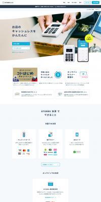 STORES Payments LP design (Services, Insurance, and Finance / White-based / Simple) PC version