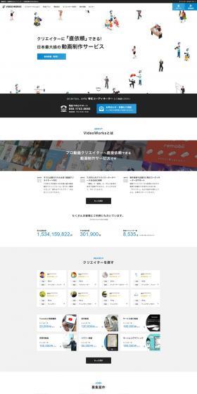 VIDEOWORKS LP design (Internet service / White-based / Simple) PC version