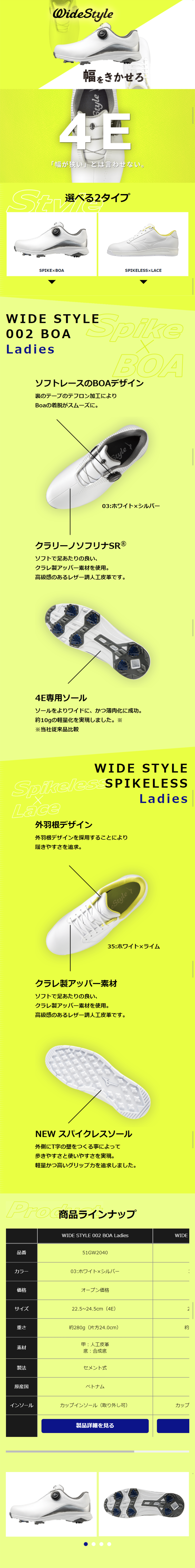 WIDESTYLELadies LP design (sports / yellow / Cool style) Mobile version