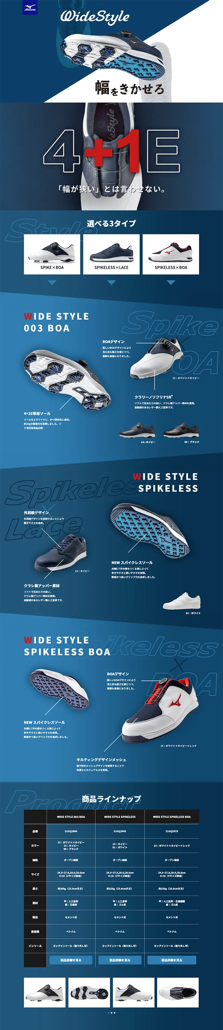 WIDE STYLEのLPデザイン（スポーツ／ブルー系／かっこいい系）PC版
