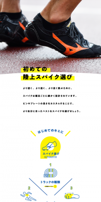 Choosing Your First Track Spikes LP design (sports / White-based / Simple) PC version