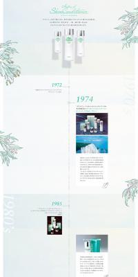 History of Sukikon LP design (Beauty, Skincare, Fragrance / White-based / Simple) PC version