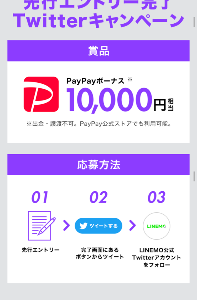 LINEMO LP design (Services, Insurance, and Finance / Green tones / Trust and Safety) Mobile version