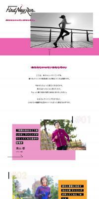 FindNewRun LP design (Insurance, Finance, Credit / Multi-color type / Simple) PC version