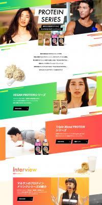 Protein Drink LP design (Beverages and Alcohol / Multi-color type / Cool style) PC version