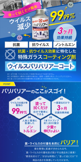 Hahoniko Virus Barrier Coat LP design (goods / Shades of blue / Lively type) PC version