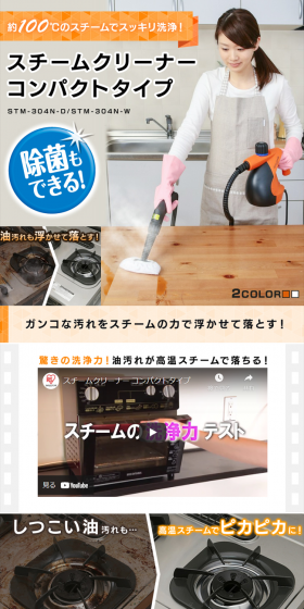 Steam Cleaner Compact Type STM-304N LP design (Consumer electronics / Orange tones / Trust and Safety) PC version