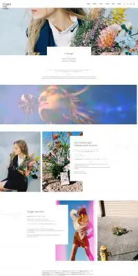 Forget-me-notsのLPデザイン（ファッション／ホワイト系／シンプル系）PC版