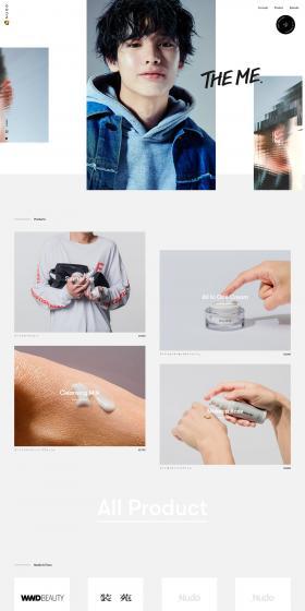NUDO LP design (Beauty, Skincare, Fragrance / White-based / Simple) PC version