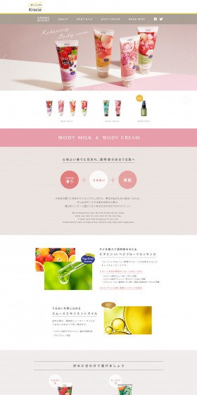 Aroma Resort Body Gel LP design (Beauty, Skincare, Fragrance / Multi-color type / Cute style) PC version