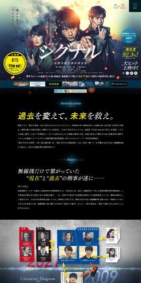 Official website of "Signal The Movie: Long-Term Unsolved Case Investigation Team LP design (TV, Movies, Anime / Black-colored / Cool style) PC version