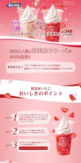 Halo-Halo Fruit Ice Strawberry, White Peach LP design (Sweets and Snacks / Pink shades / Refreshing type) PC version