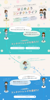 First Time Guide: Let's Get Started with Contact Life LP design (Beauty, Skincare, Fragrance / Multi-color type / Cute style) PC version