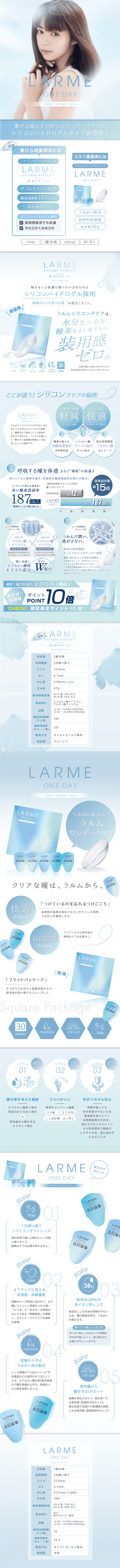 Larm One Day Clear LP design (Beauty, Skincare, Fragrance / Shades of blue / Clean-cut) PC version