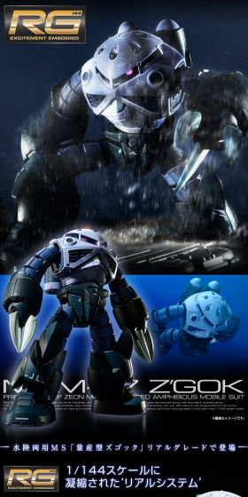 RG 1/144 MSM-07 Mass Production Type ZUGOC LP design (Kids, Baby, Toys / Black-colored / Cool style) PC version