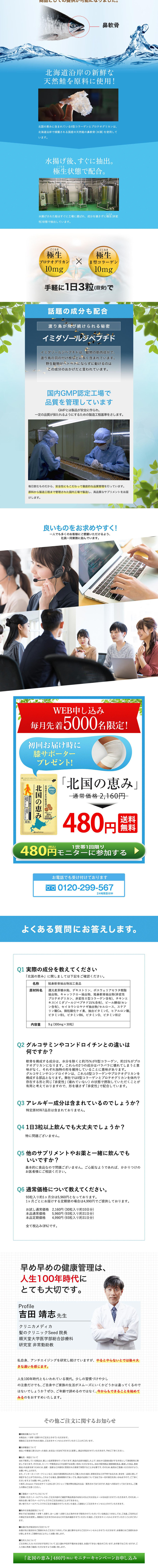 Kitaguni no Megumi LP design (Health foods, health drinks, and supplements / White-based / Trust and Safety) PC version