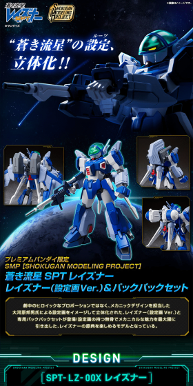 Aoki Ryusei SPT Layzner Layzner (Concept Art ver.) & Backpack Set LP design (Kids, Baby, Toys / Shades of blue / Cool style) PC version