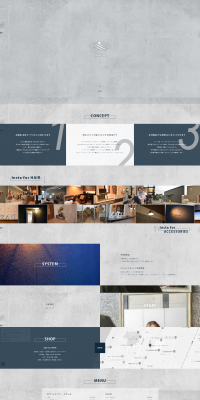 Hair Salon LP design (Beauty services / Shades of blue / Cool style) PC version