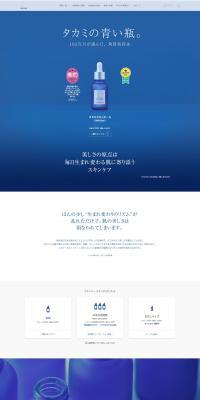 Takami Skinpeel LP design (Skincare, Bodycare, Haircare / Shades of blue / Stylish type) PC version