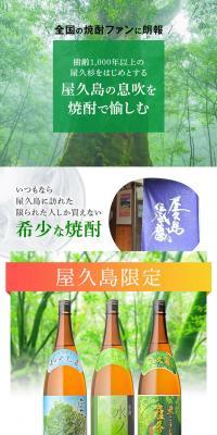 Yakushima Limited Edition Shochu Set LP design (Beverages and Alcohol / Green tones / Japanese style) PC version