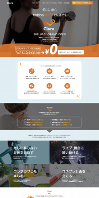 Clara LP design (Businesses, companies, stores / Orange tones / Trust and Safety) PC version